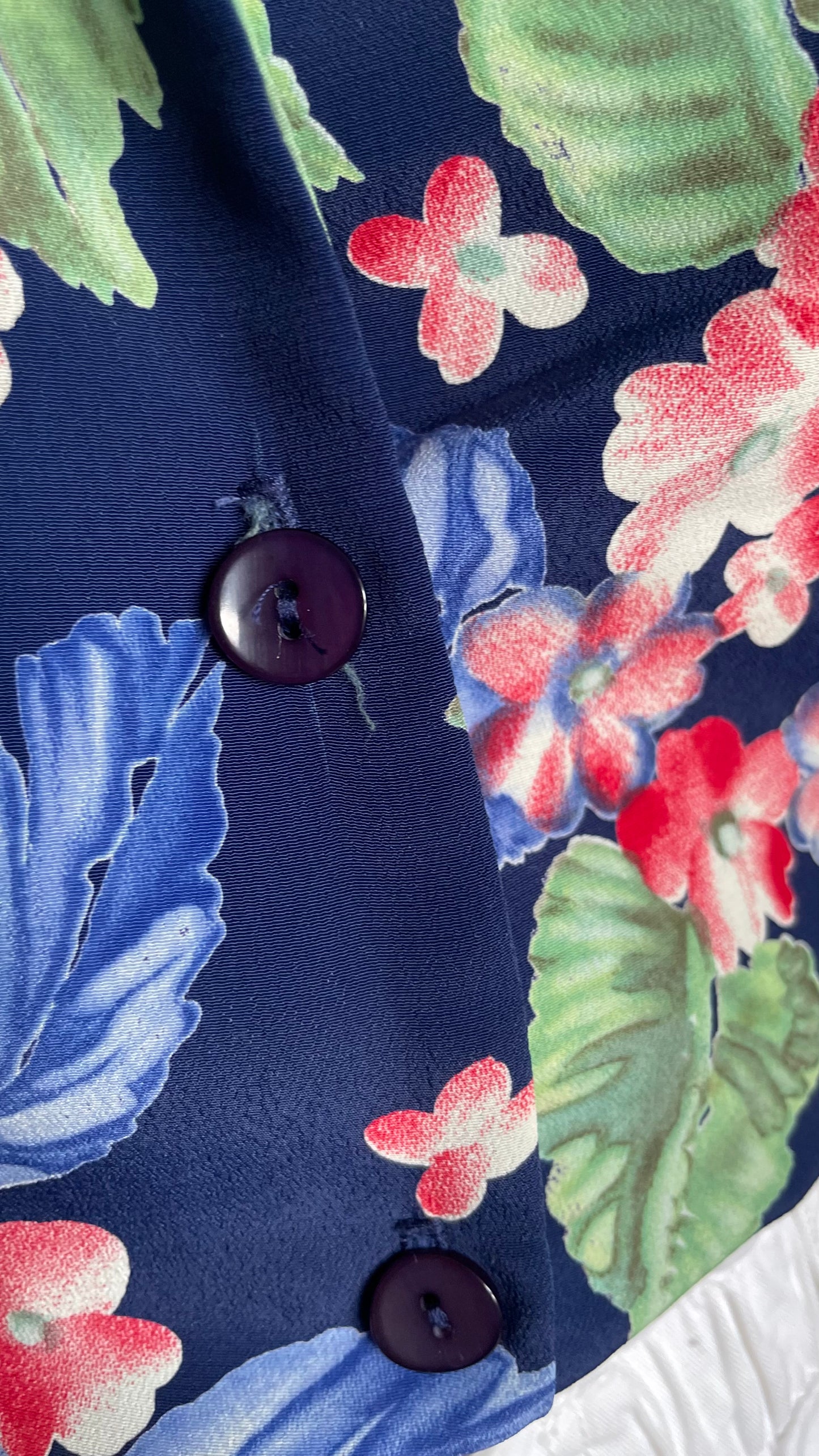 Chemise fluide à fleurs Vintage - taille L (40)