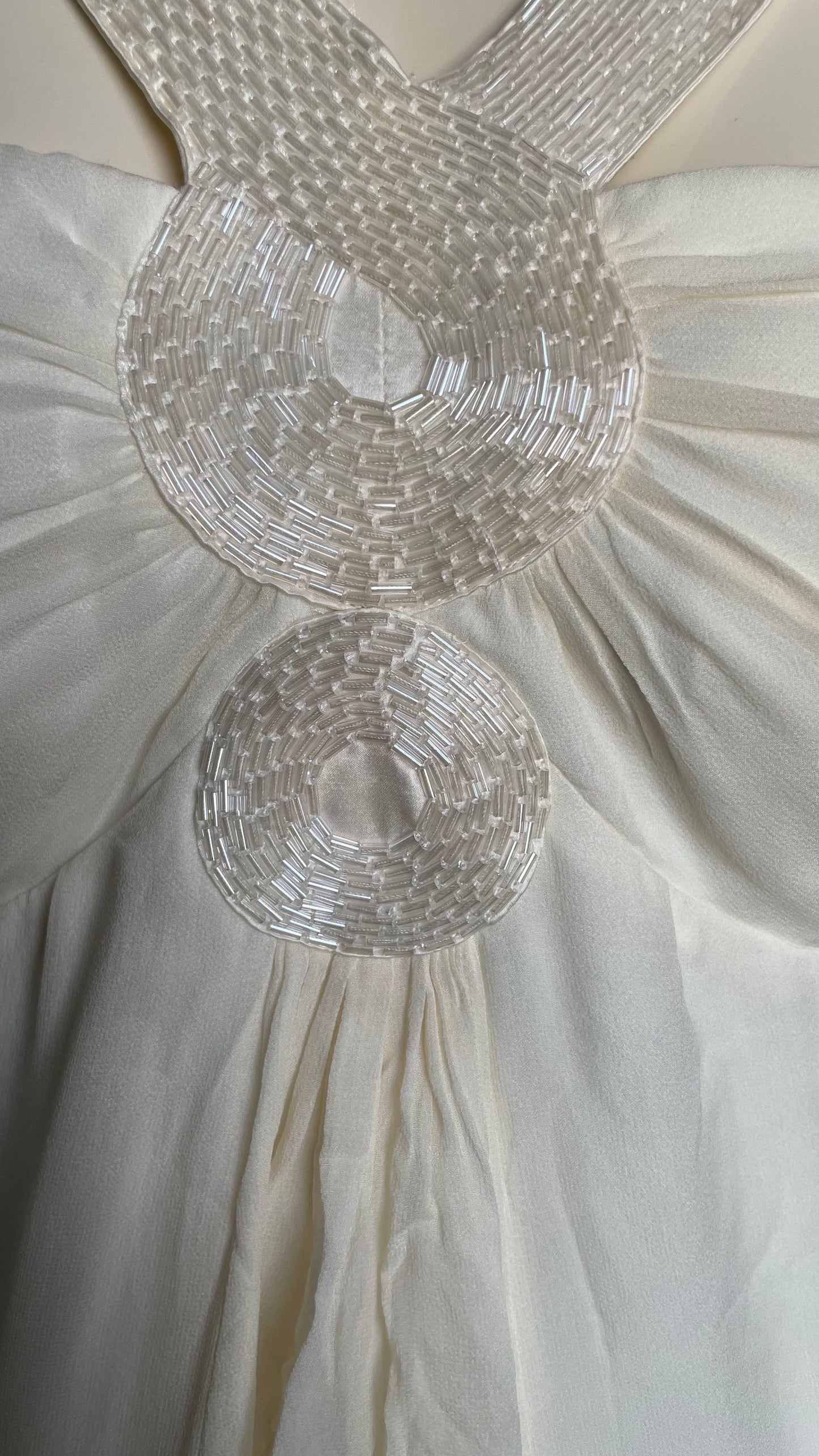Robe en soie avec perles brodées 123 - M/38