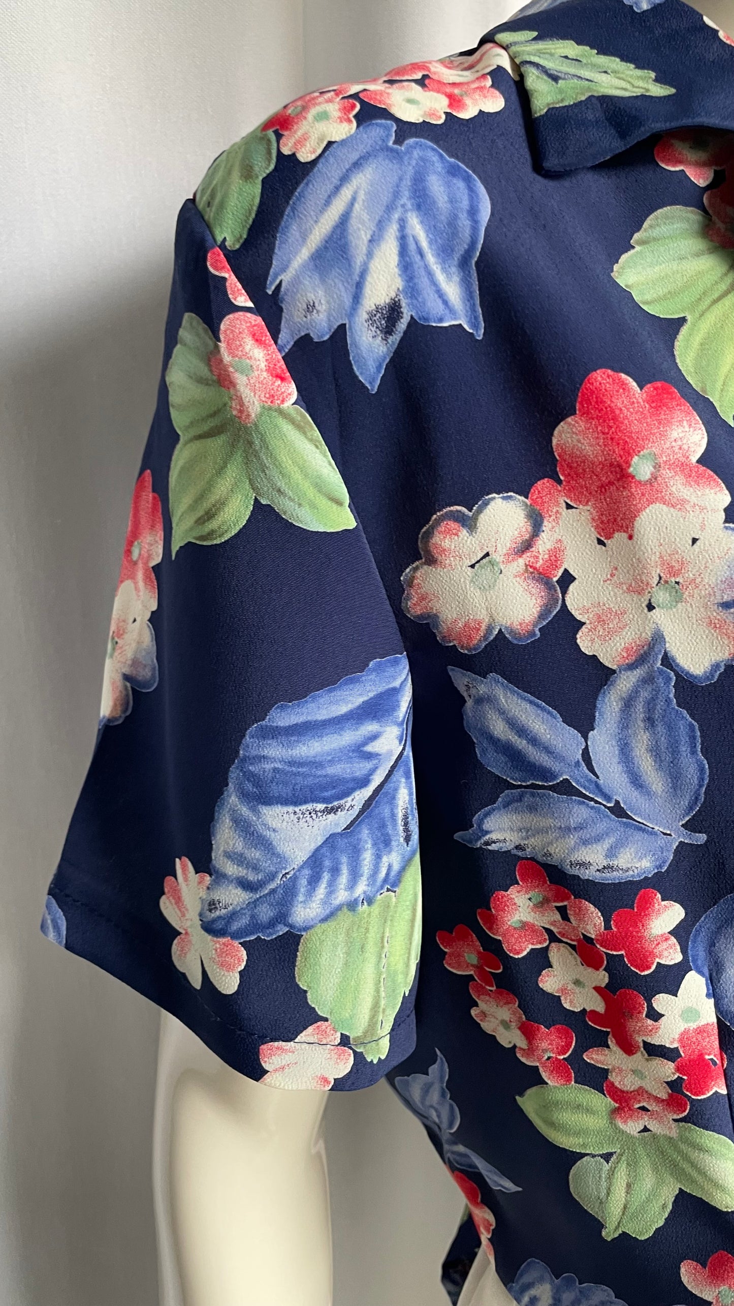 Chemise fluide à fleurs Vintage - taille L (40)