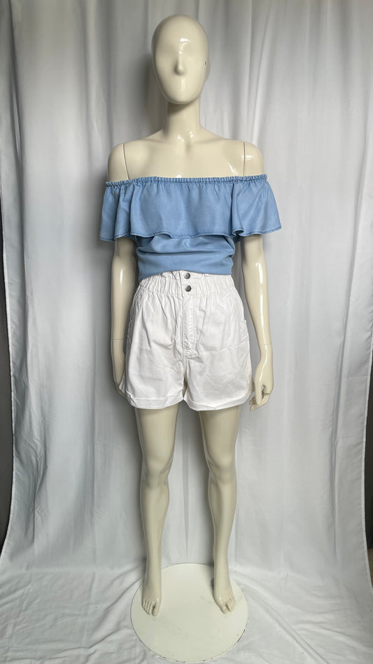 Blouse à col bardot en Lyocel Pimkie - taille M (38)