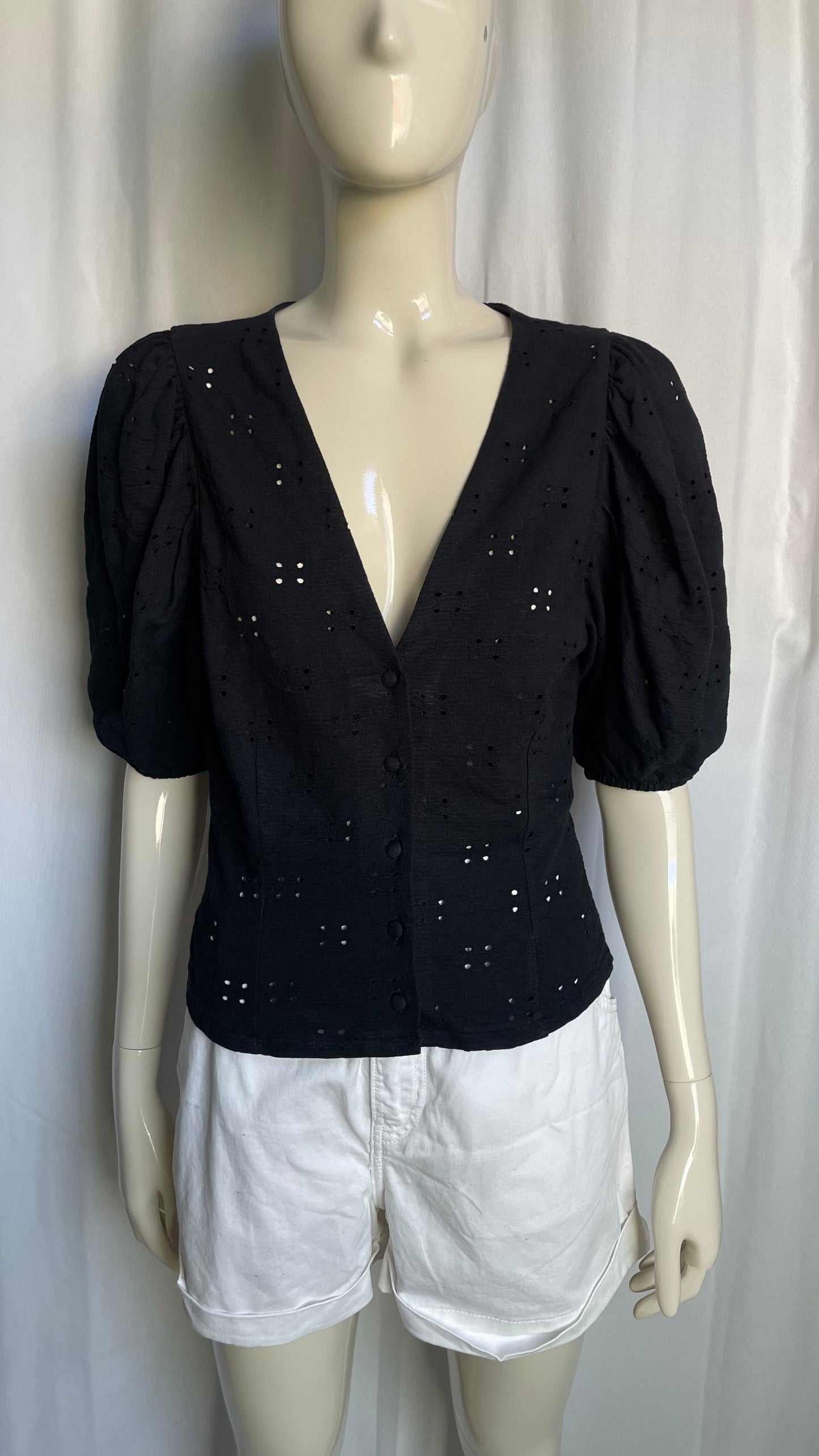 Top brodé H&M - S/36