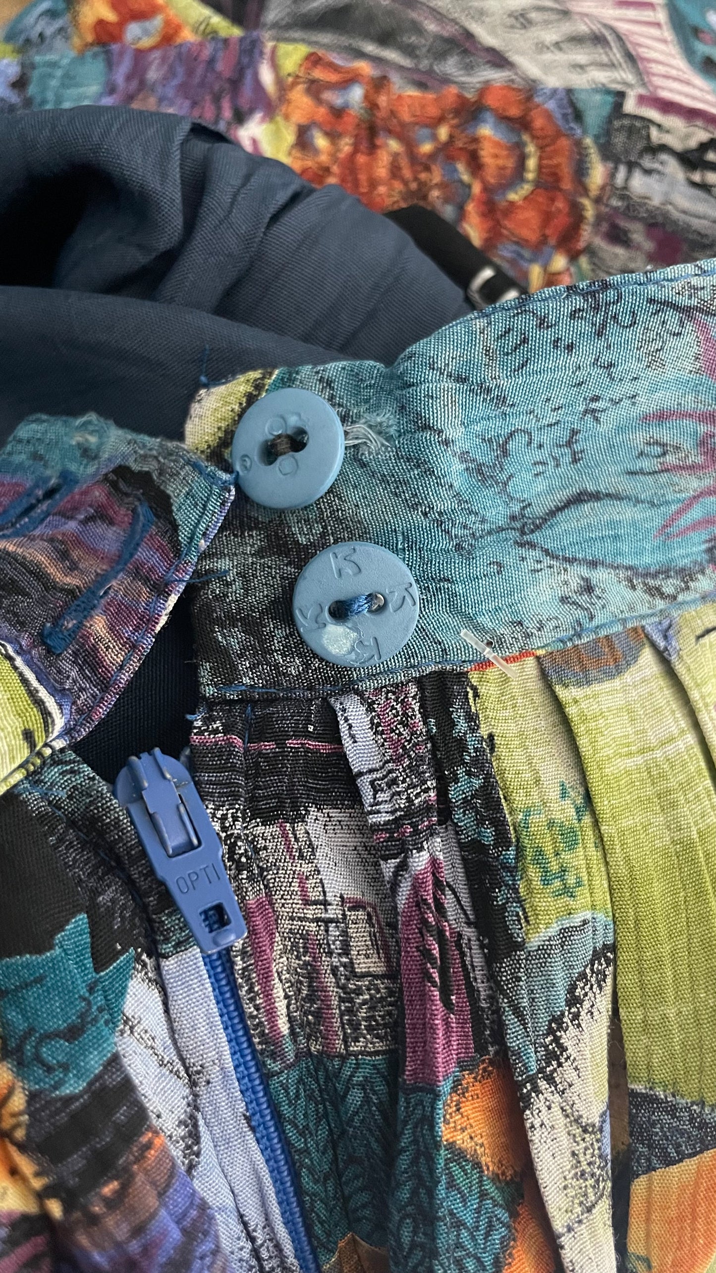 Jupe midi imprimée, Vintage, taille 40