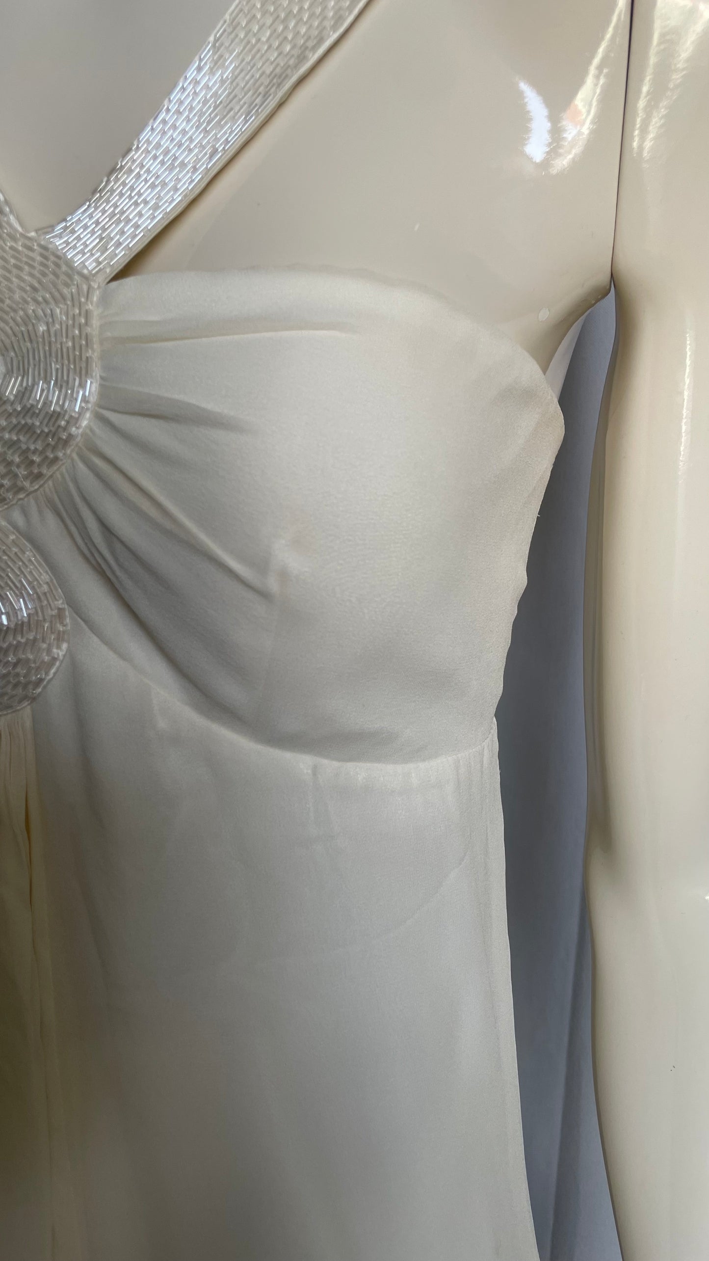 Robe en soie avec perles brodées 123 - M/38