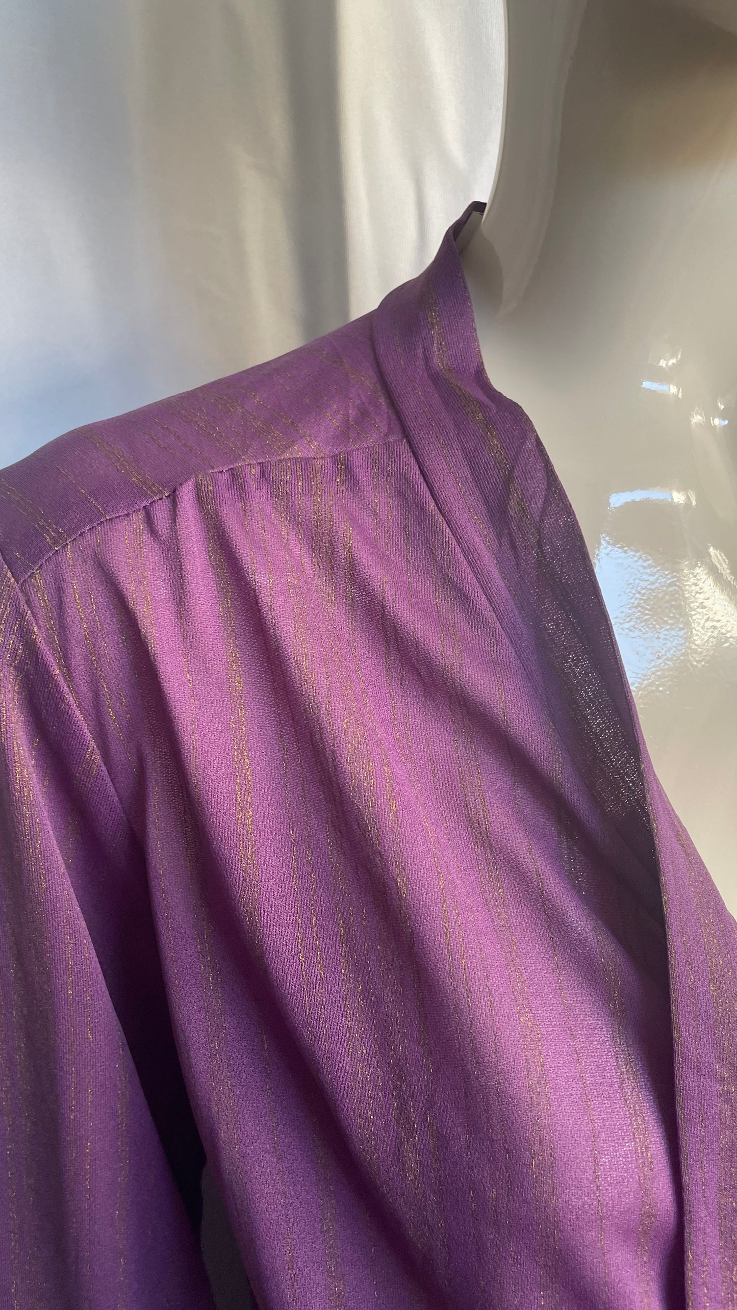 Chemise à col lavallière, Vintage, taille M