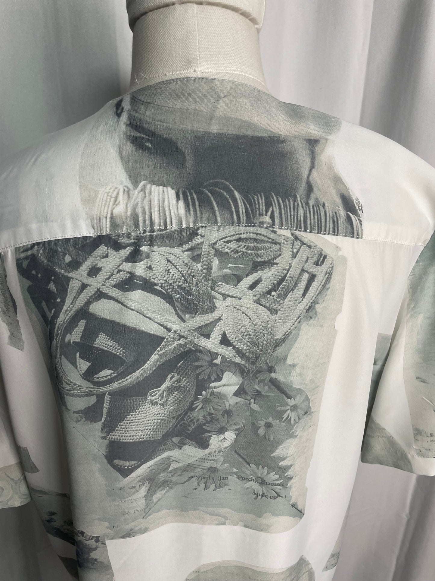 Blouse à col carré, Vintage, taille L