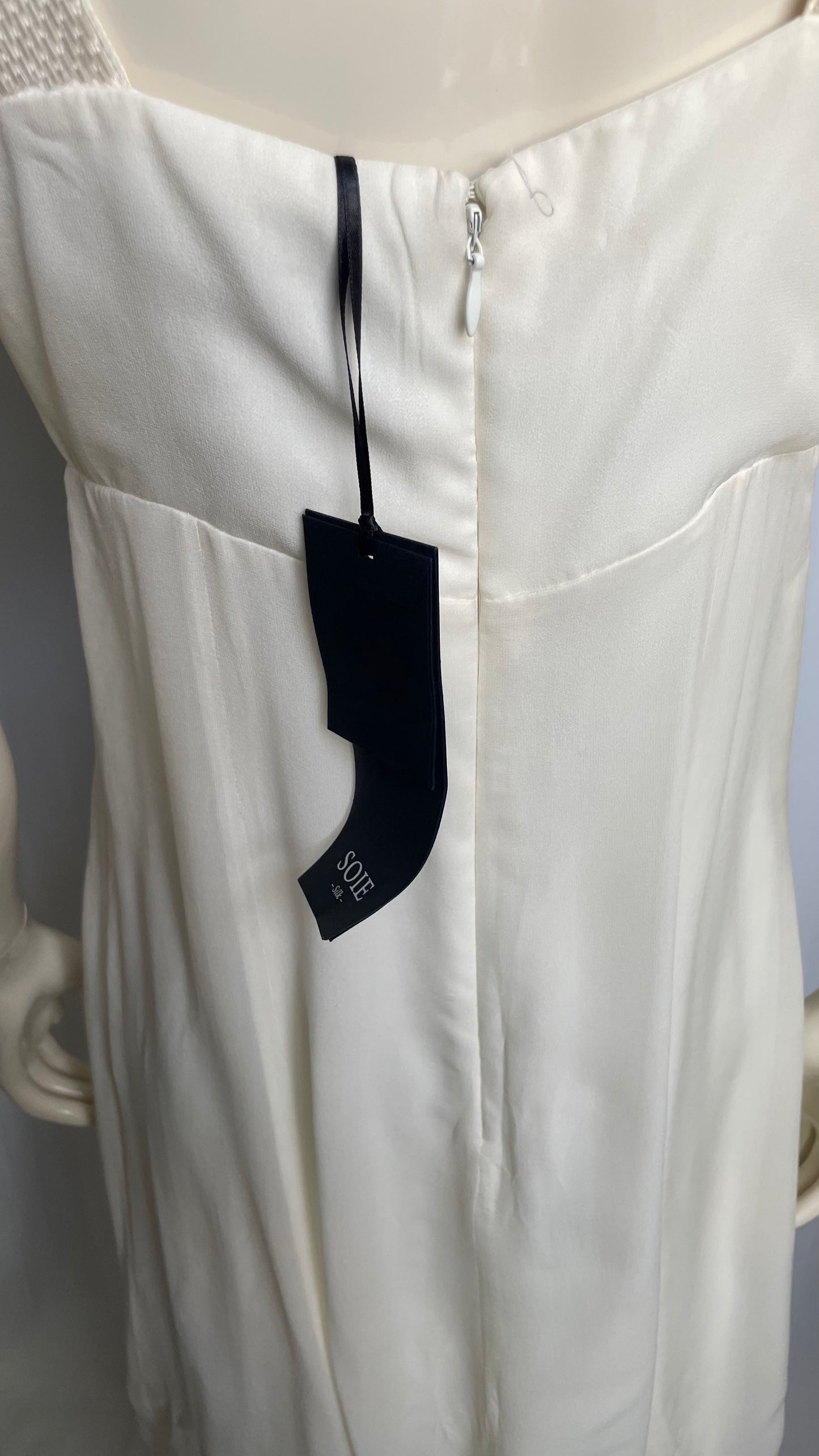 Robe en soie avec perles brodées 123 - M/38
