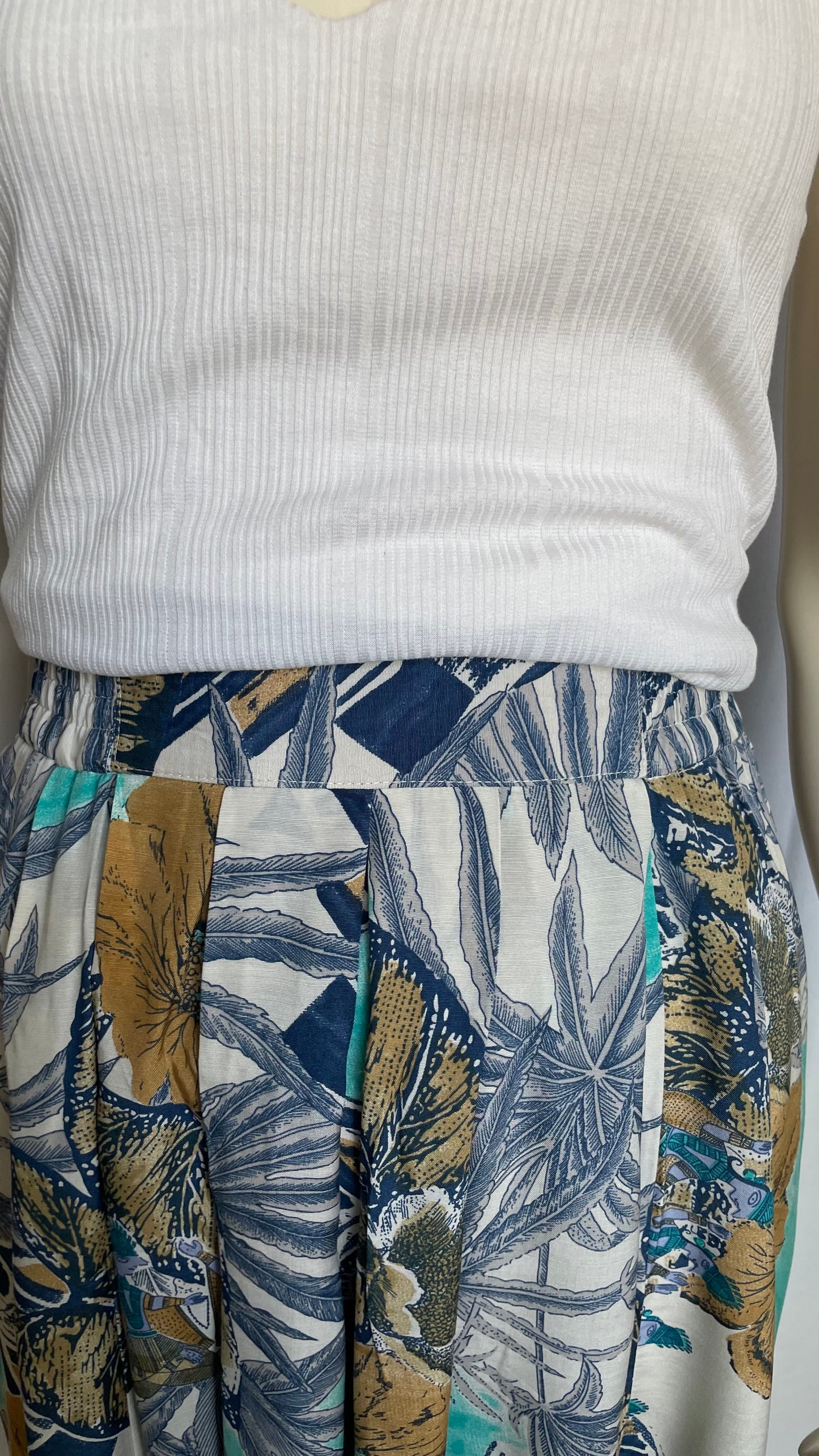 Jupe midi imprimée Vintage - 38/M