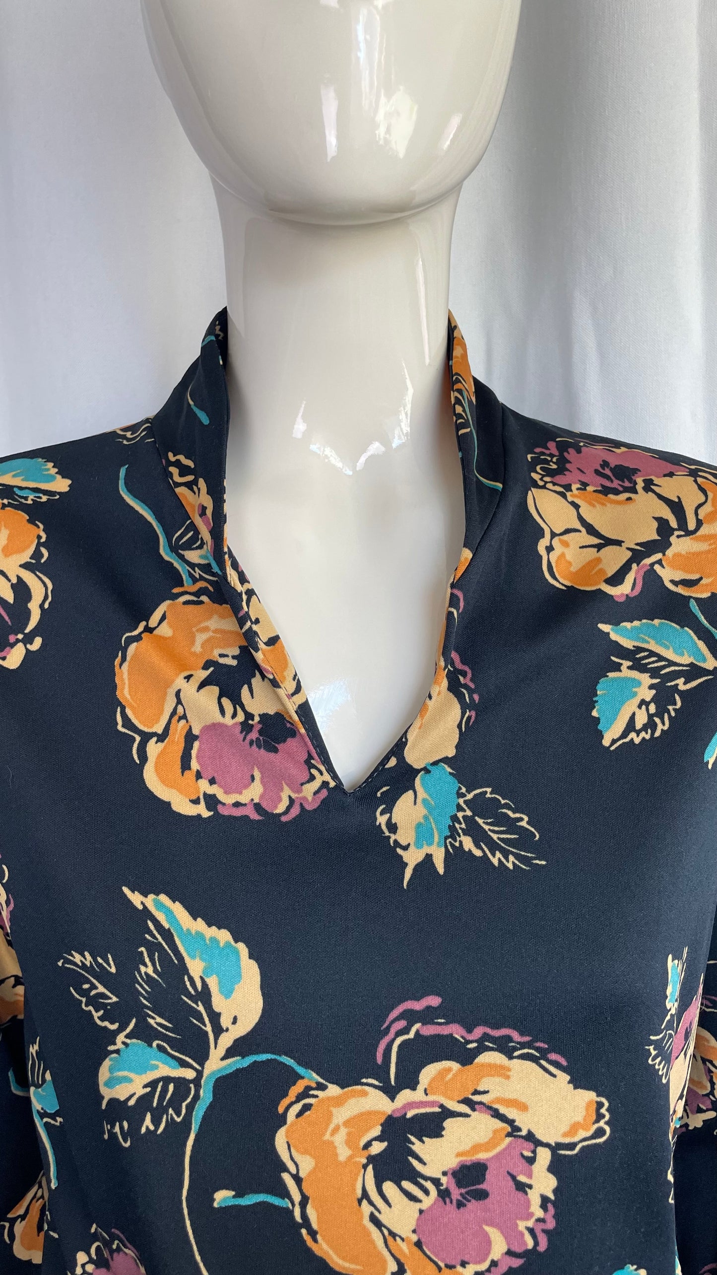 Top à fleurs, Vintage, taille M