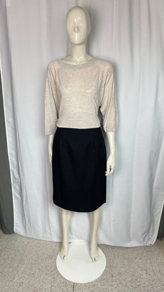 Jupe crayon en laine, Vintage, taille 36