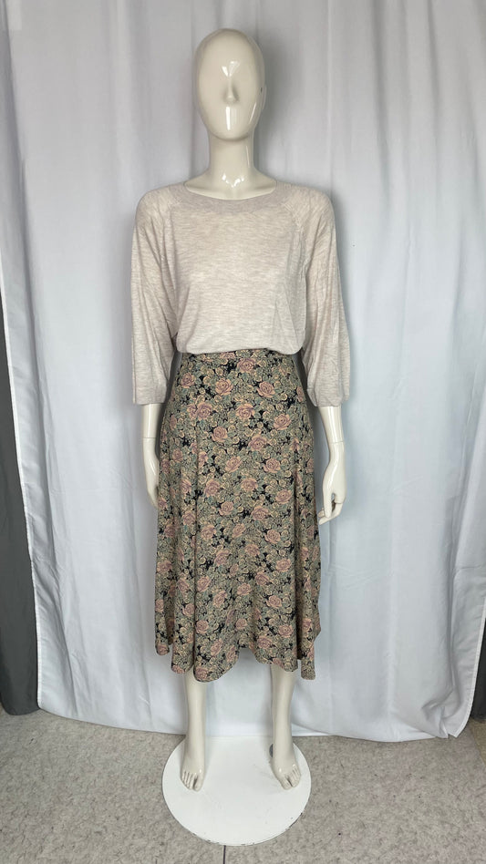 Jupe à fleurs, Vintage, taille 36
