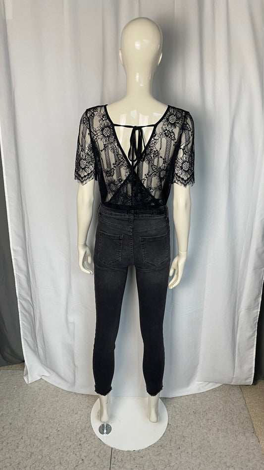 Body dos en dentelle, Shein, taille XS