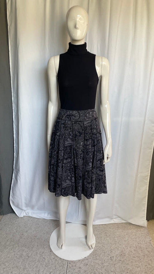 Jupe imprimée cachemire, Vintage, taille 40