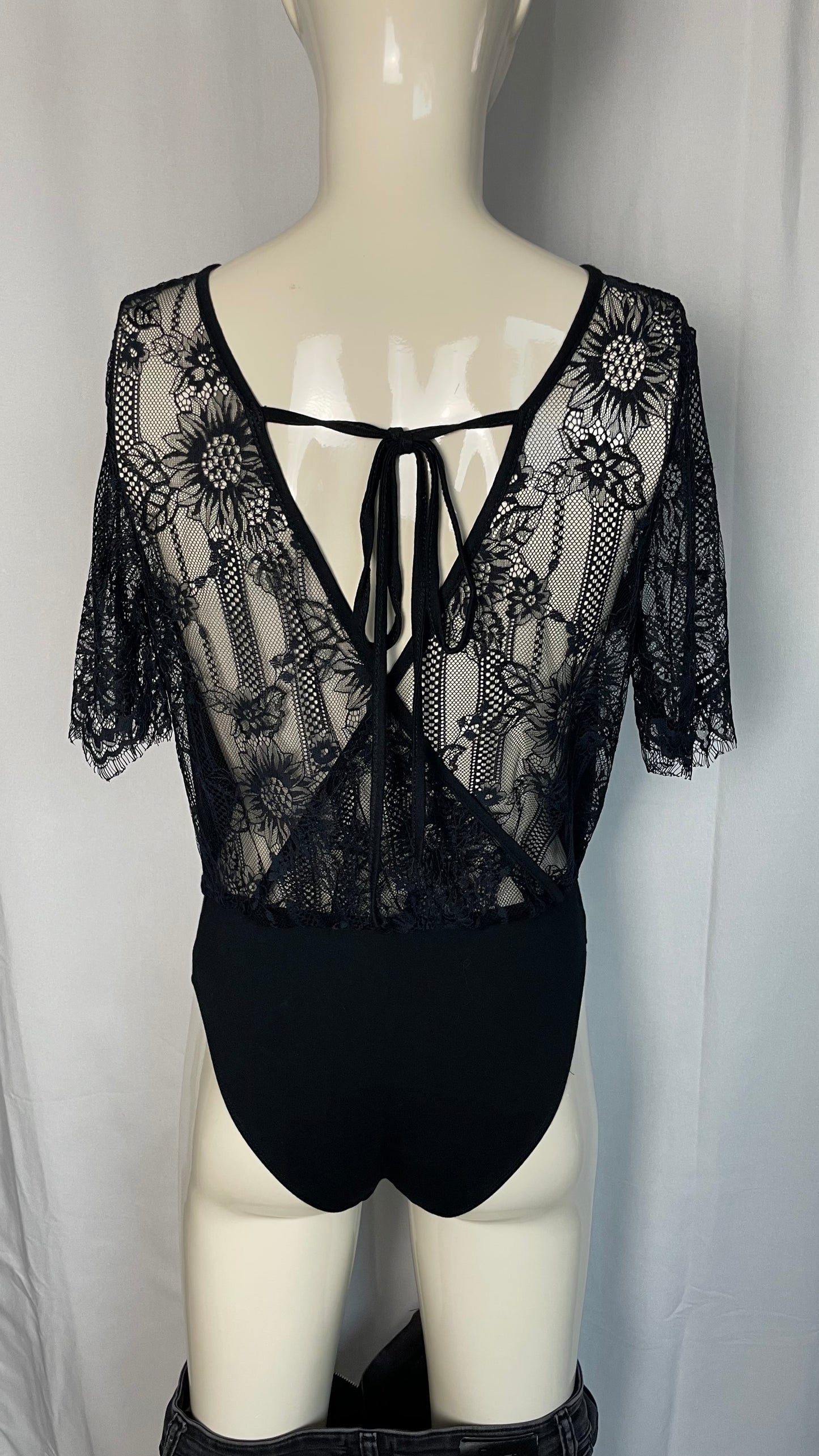Body dos en dentelle, Shein, taille XS