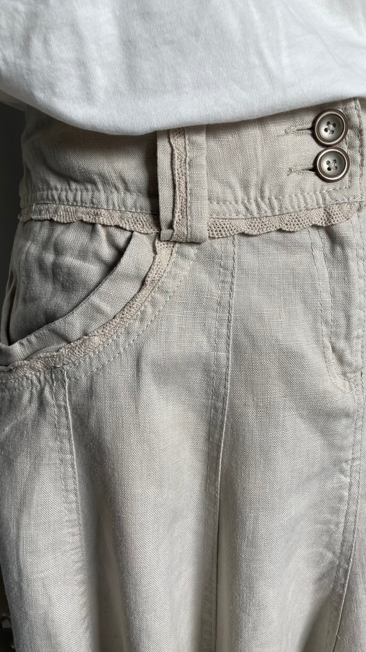 Jupe en lin, Vintage, taille 42