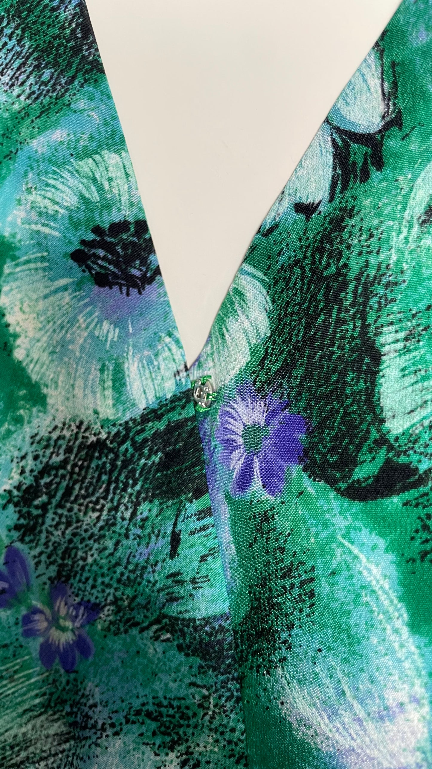 Blouse cache-cœur à fleurs Vintage - taille XL (42)
