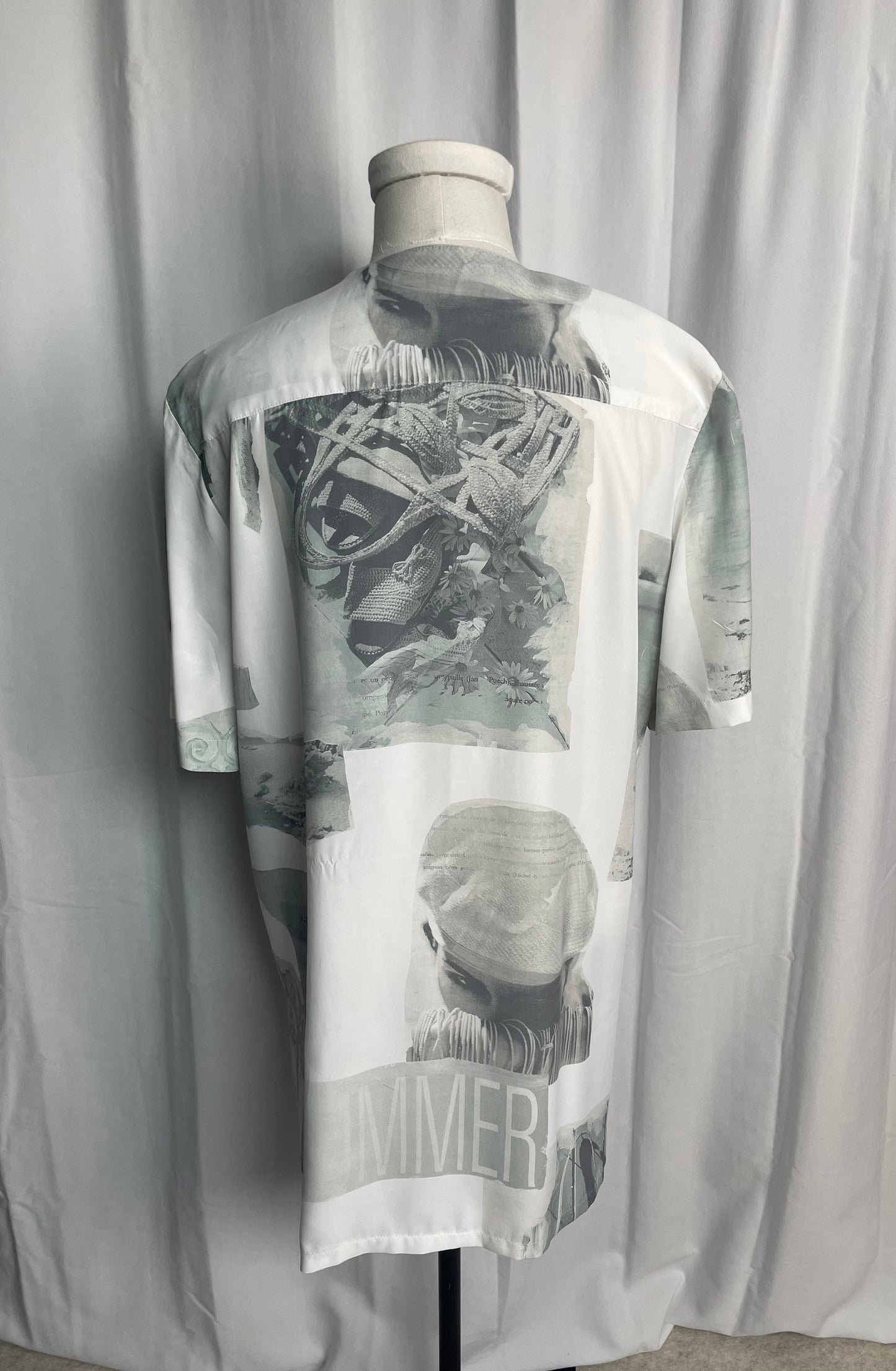 Blouse à col carré, Vintage, taille L