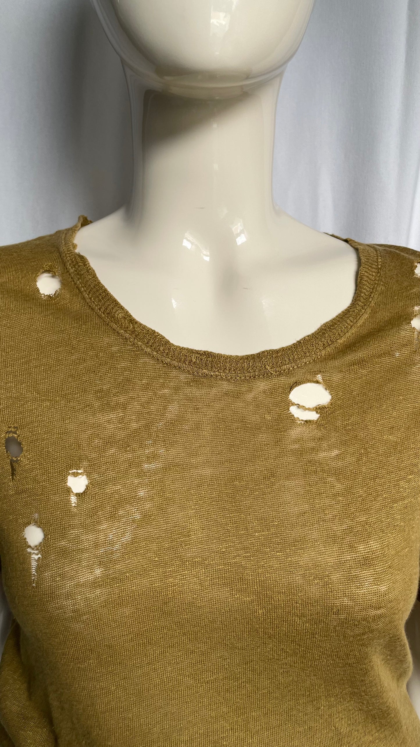 Tee-shirt troué en lin Iro - taille M (38)