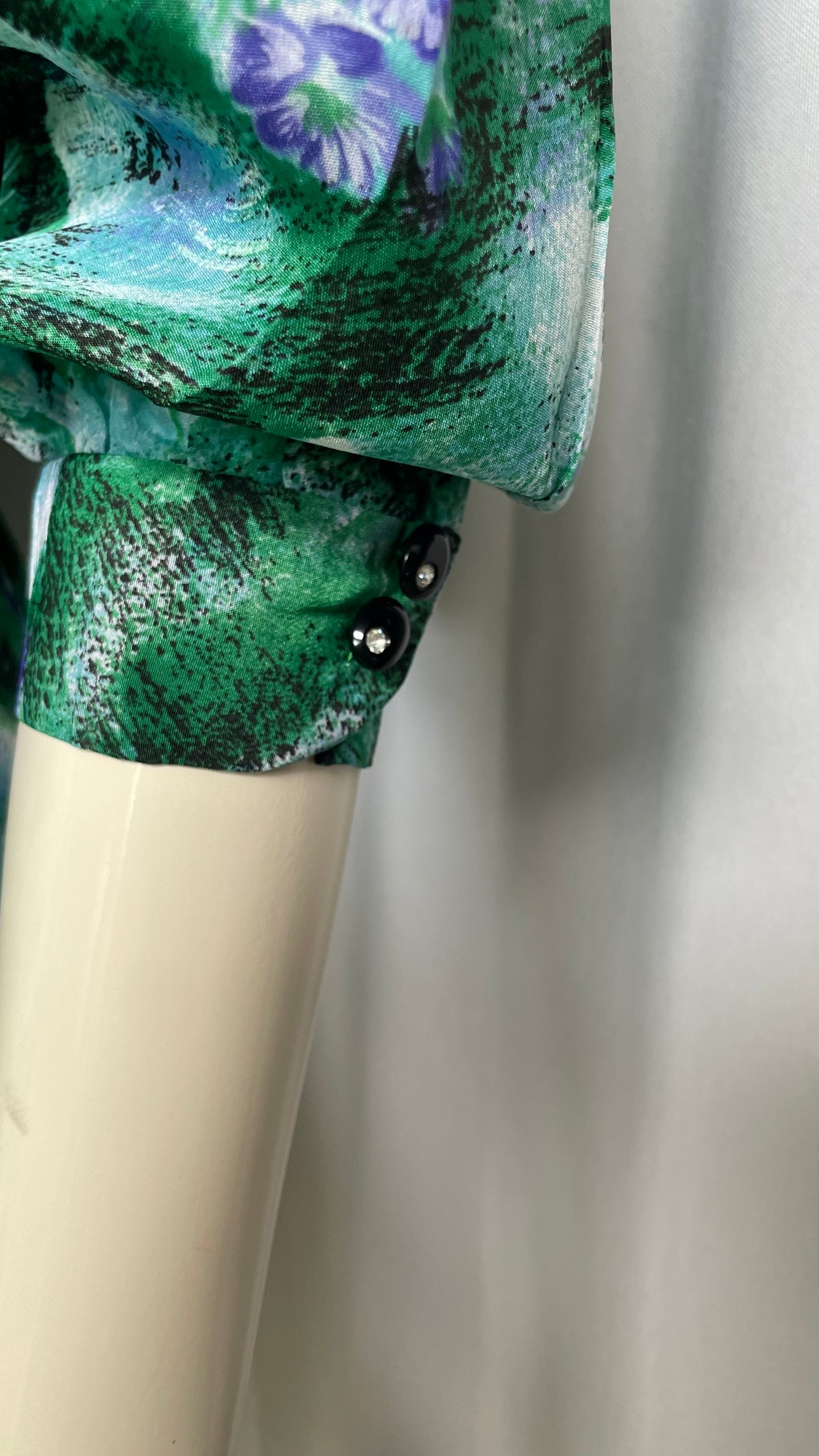 Blouse cache-cœur à fleurs Vintage - taille XL (42)