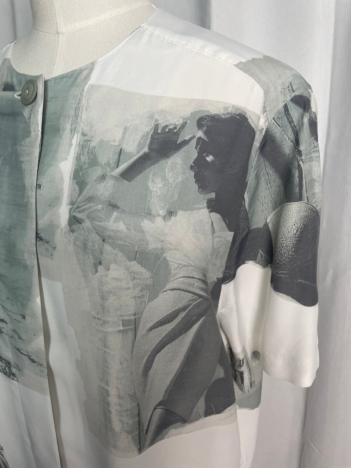 Blouse à col carré, Vintage, taille L