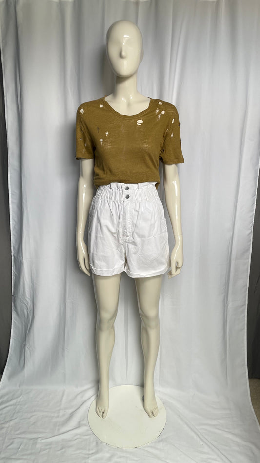 Tee-shirt troué en lin Iro - taille M (38)