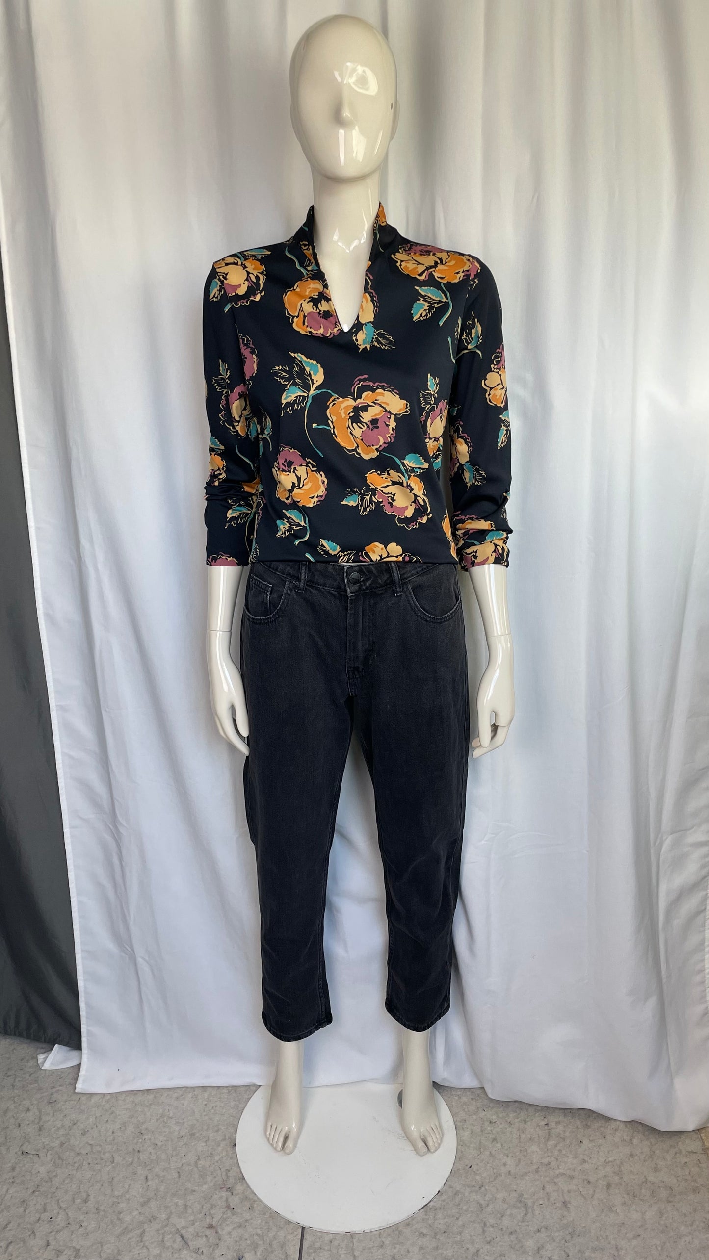 Top à fleurs, Vintage, taille M