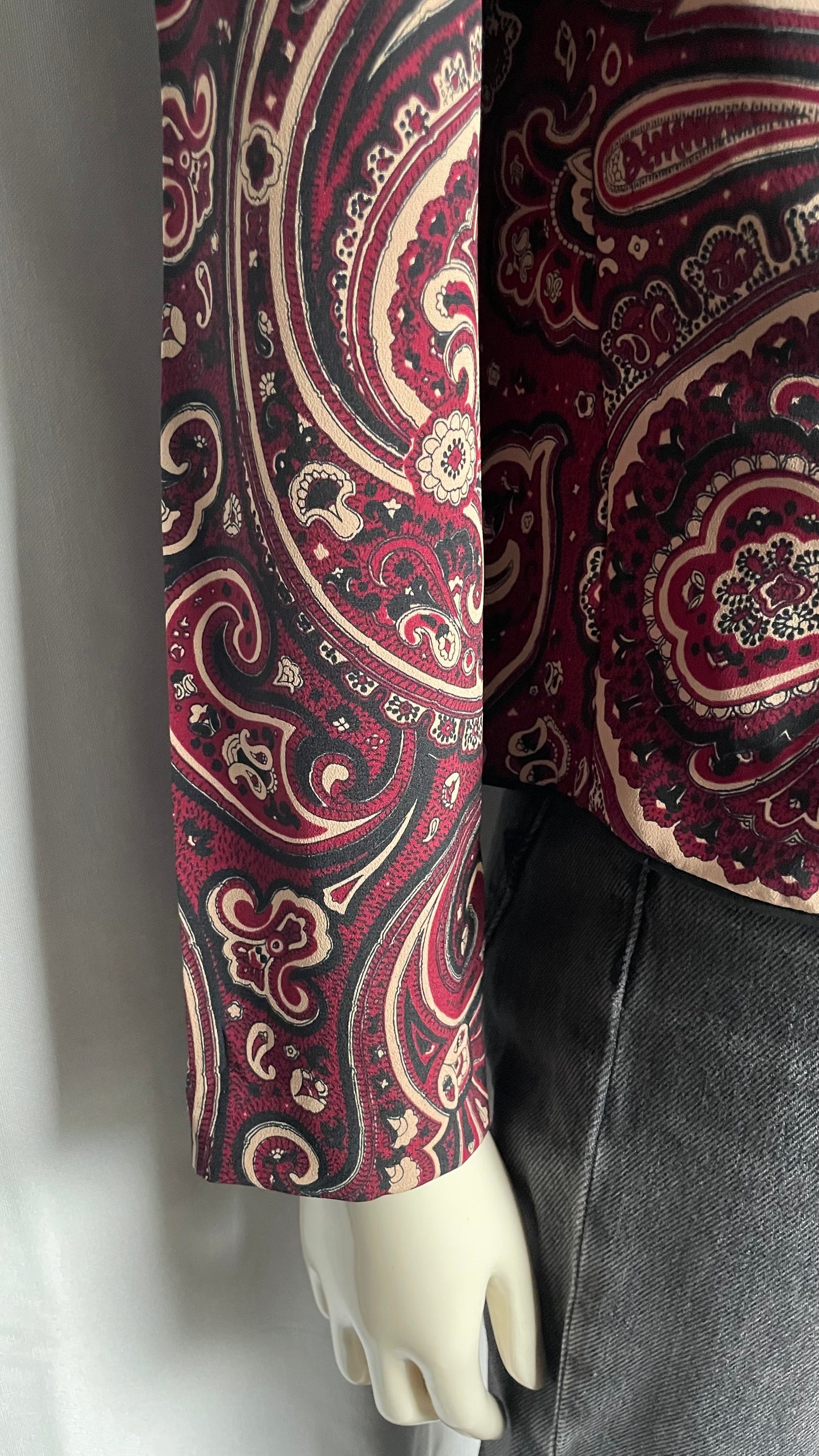 Veste imprimée boutonnée, Vintage, taille M
