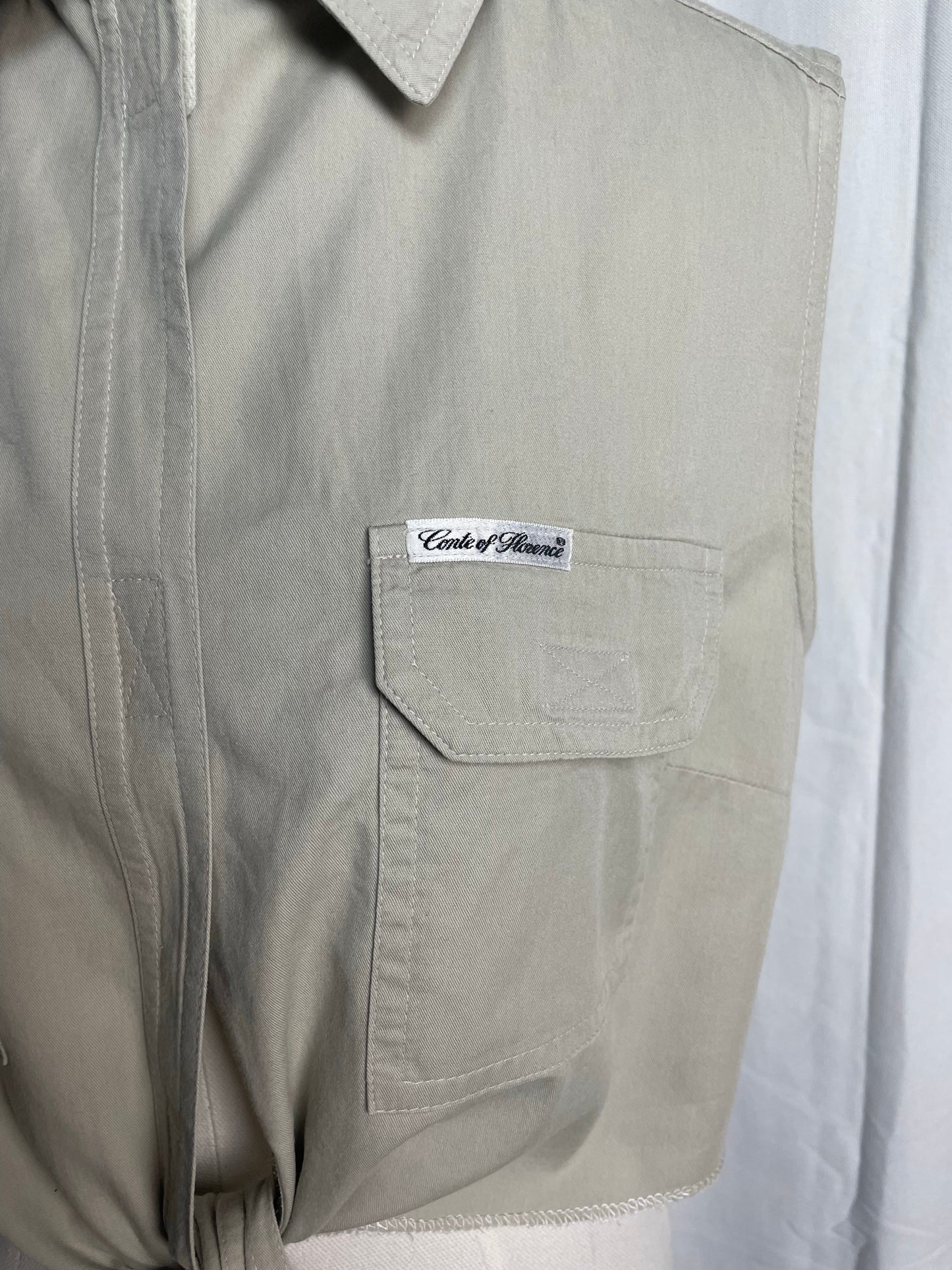 Chemise sans manche, à nouer, taille L