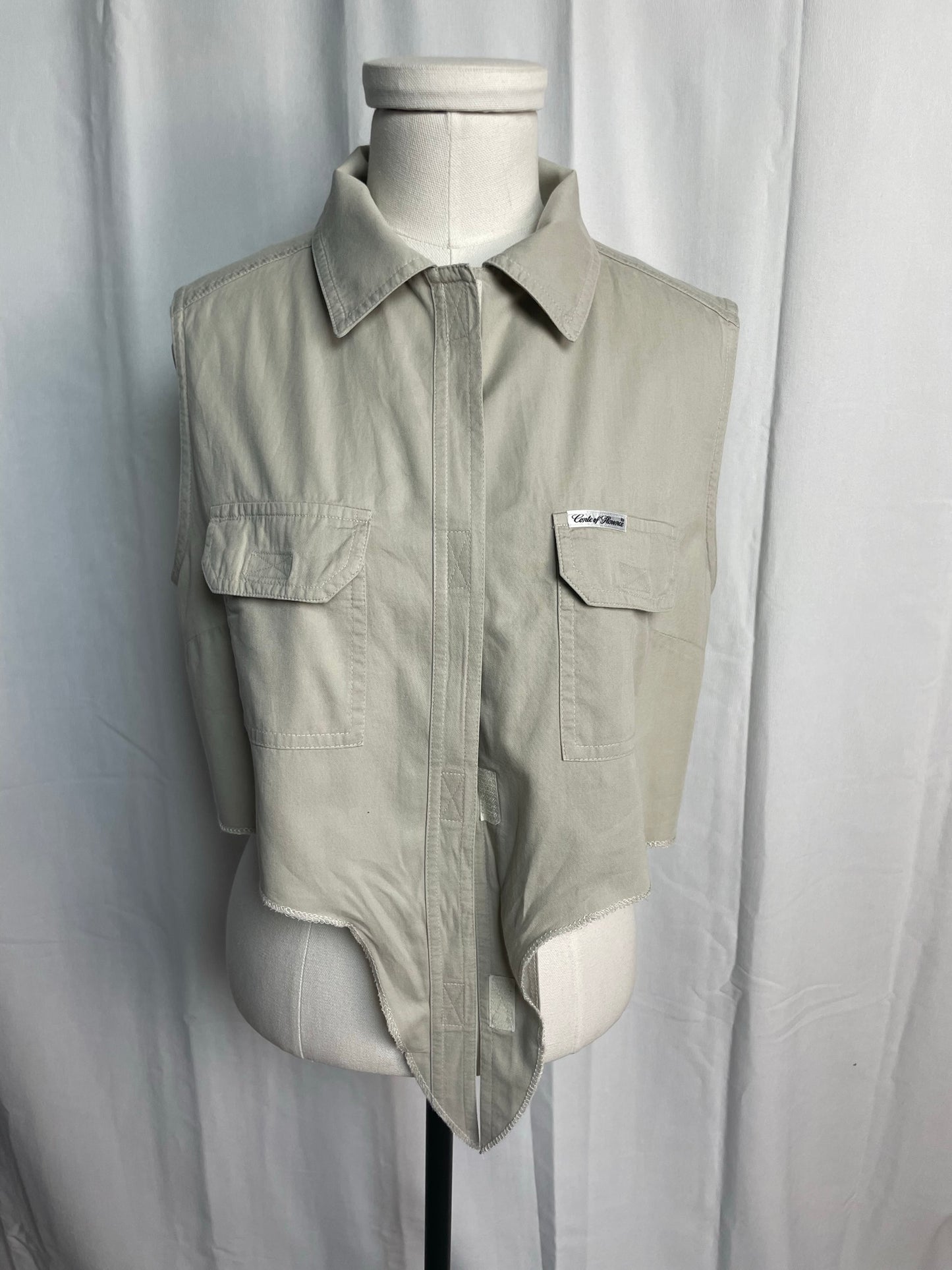Chemise sans manche, à nouer, taille L