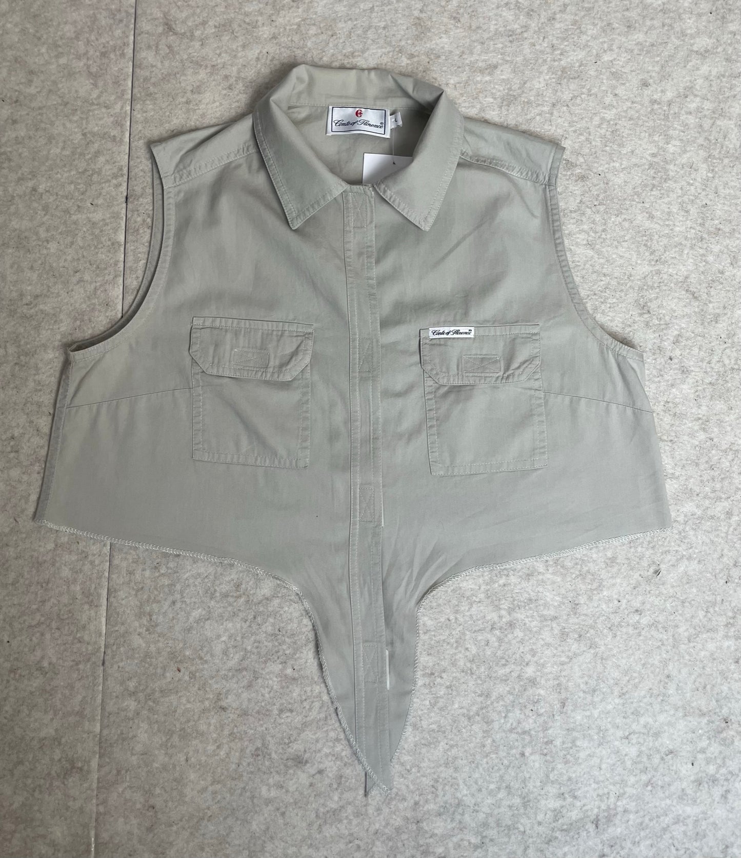 Chemise sans manche, à nouer, taille L