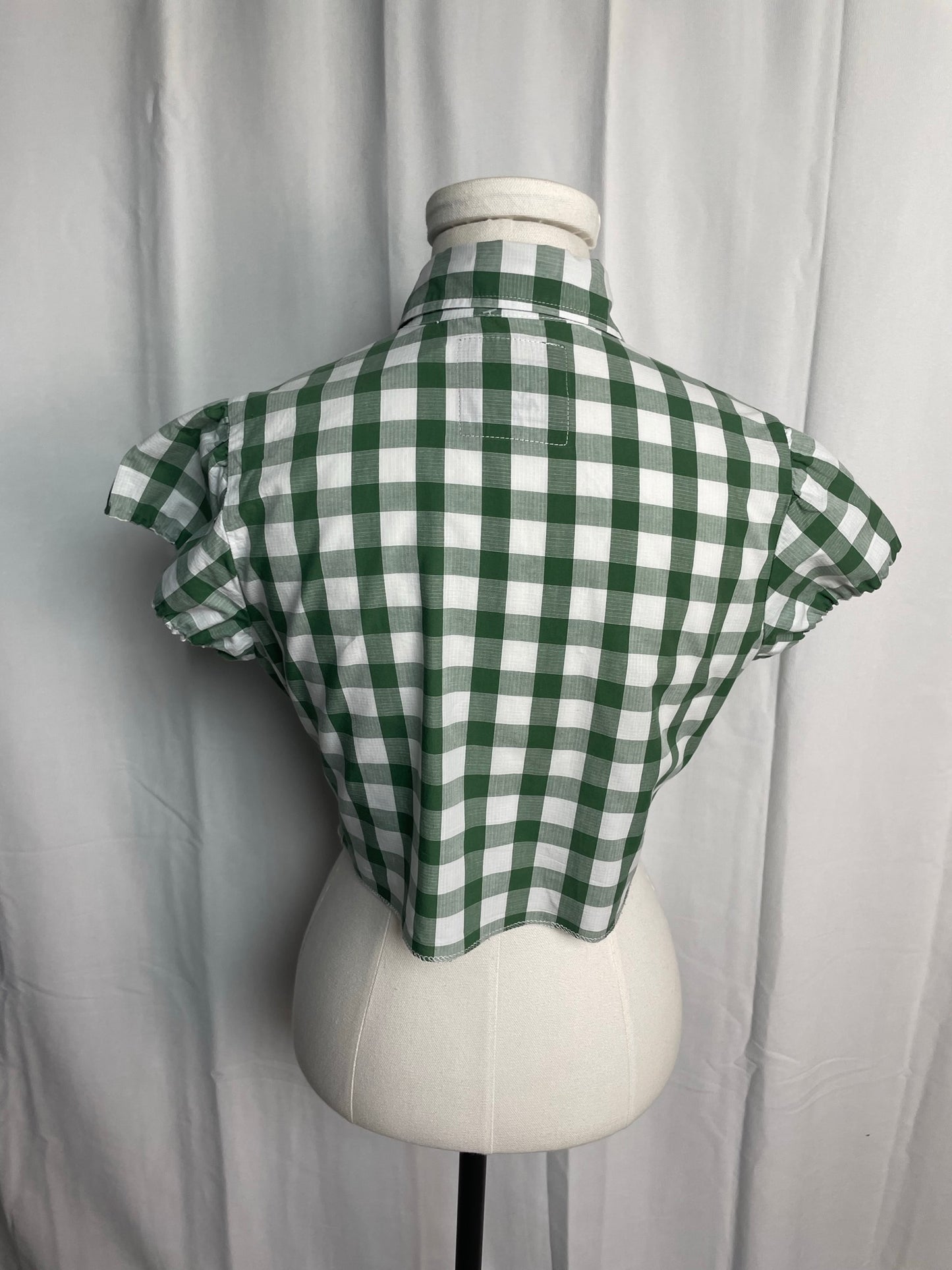 Chemise à carreaux, à nouer, taille S