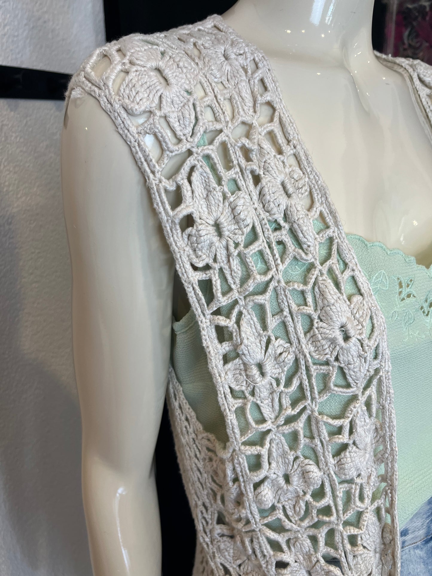 Gilet en crochet - Vintage - TU