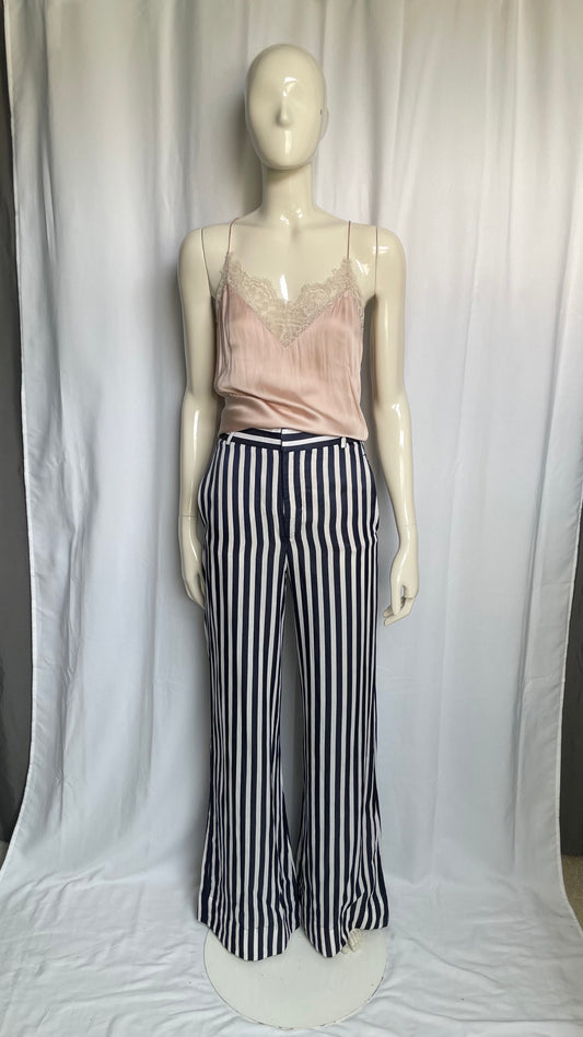Pantalon palazo à rayures Zara - XS/34