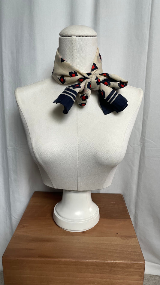 Foulard rectangulaire, Yves Rocher Vintage