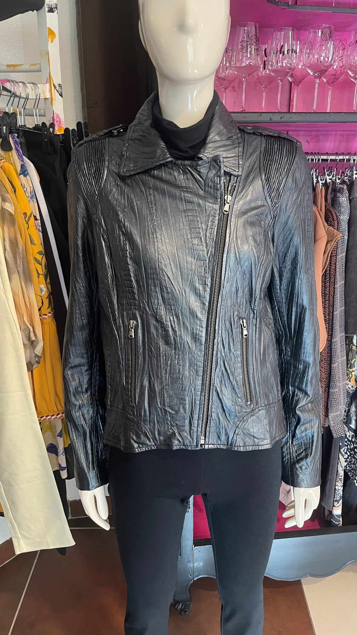 Perfecto en cuir - Boutique indépendante - S/36