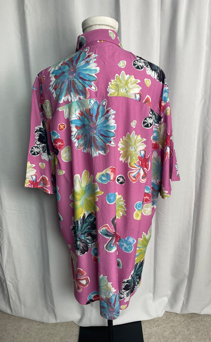 Chemise à fleurs, Vintage, Taille L/XL