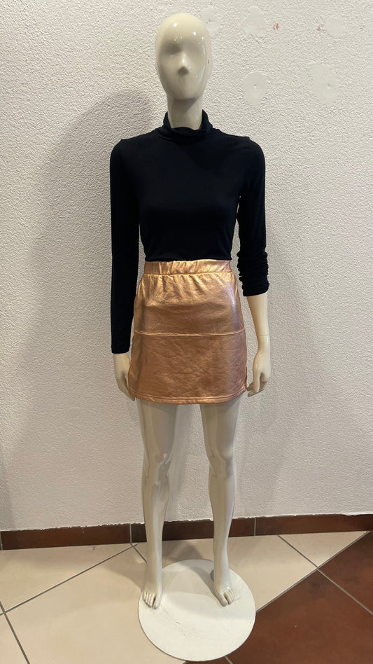 Mini-jupe métallisé - Flame - M/38