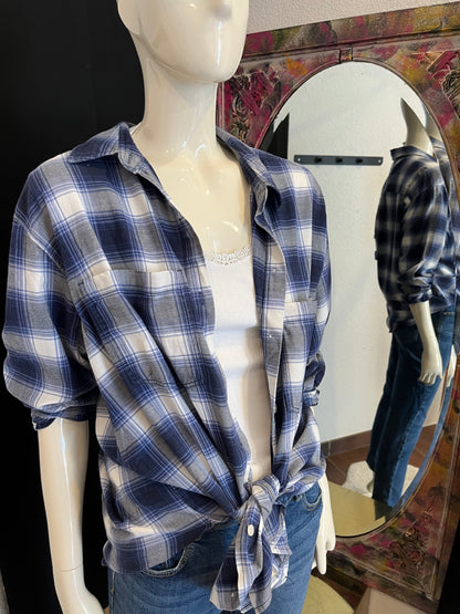 Chemise à carreaux oversize - H&M - M/38