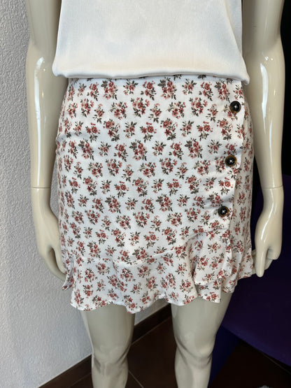 Jupe courte fleurie - Hollister - S/36