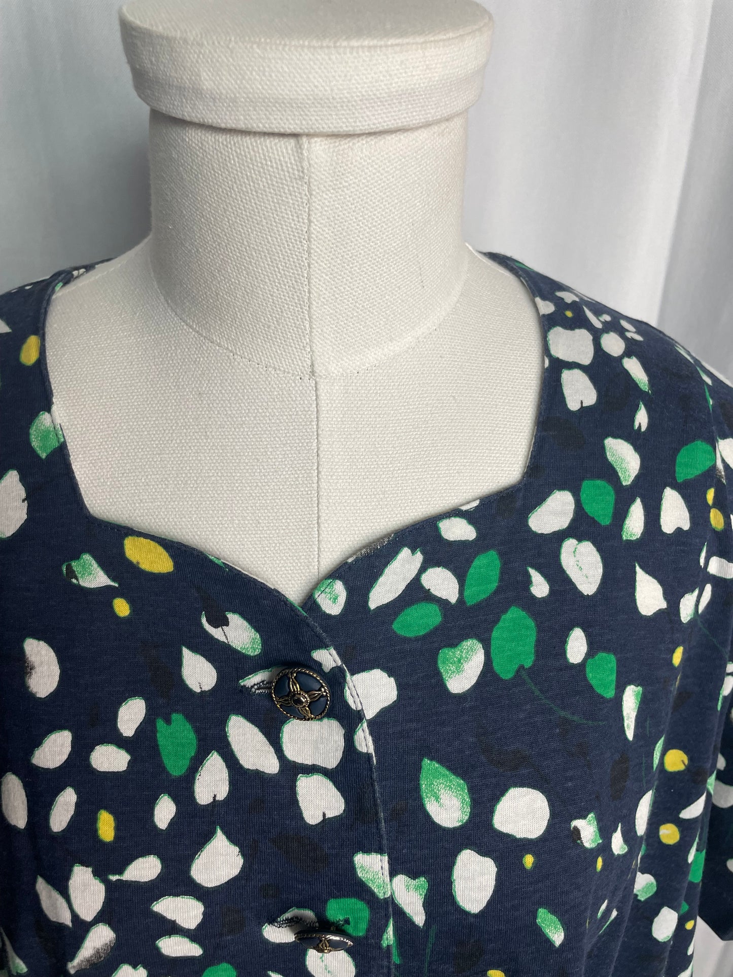 Blouse imprimée, Vintage, taille XL