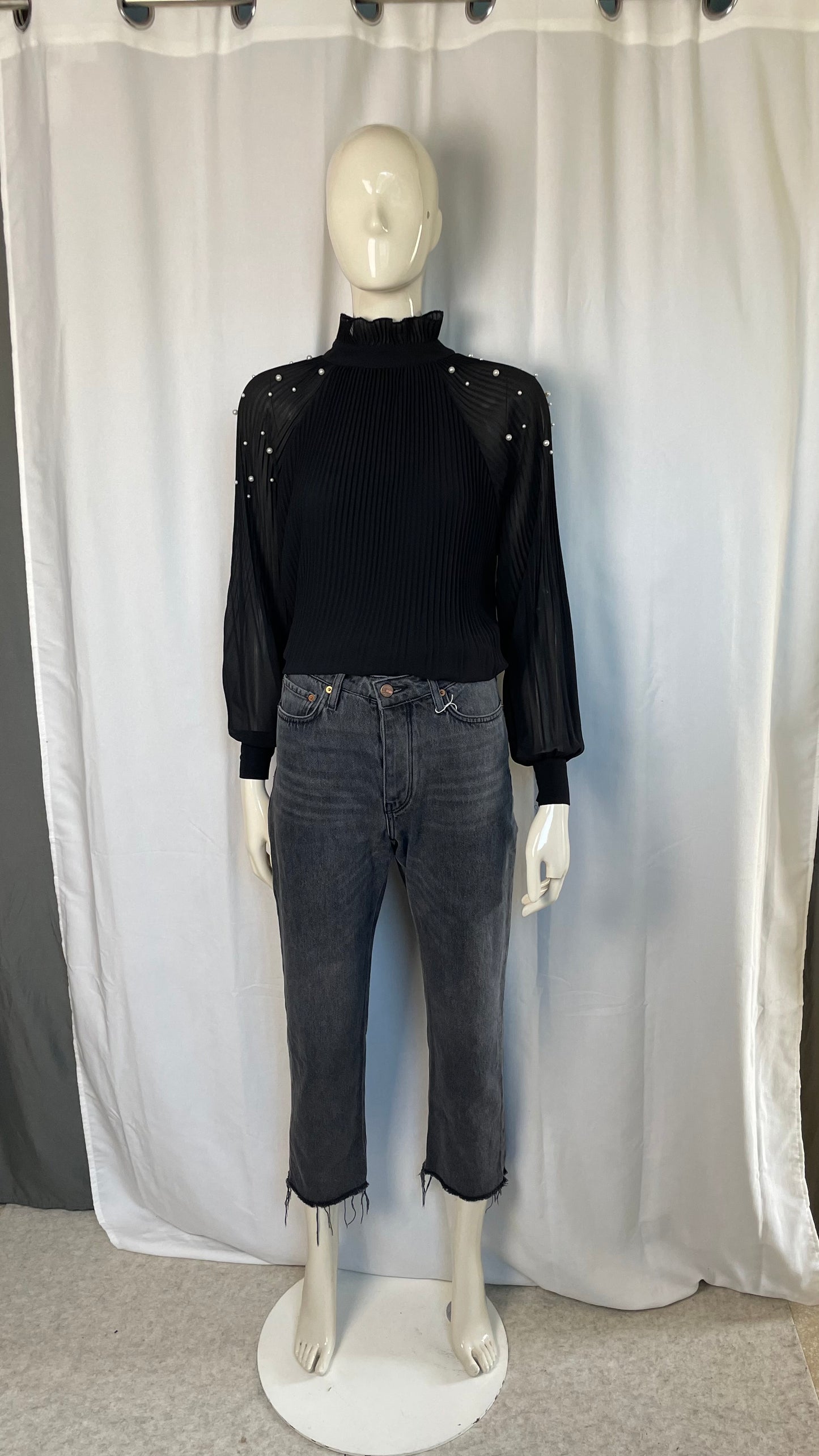 Blouse plissée, Boutique Parisienne, taille 38/40