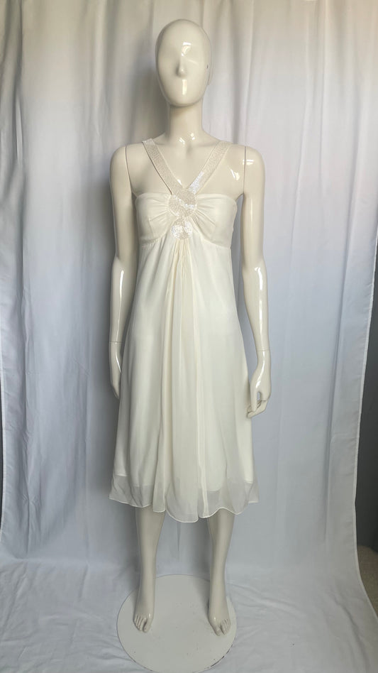 Robe en soie avec perles brodées 123 - M/38