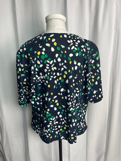 Blouse imprimée, Vintage, taille XL