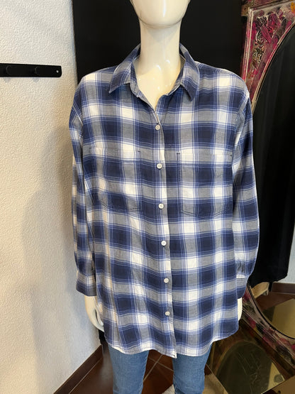 Chemise à carreaux oversize - H&M - M/38
