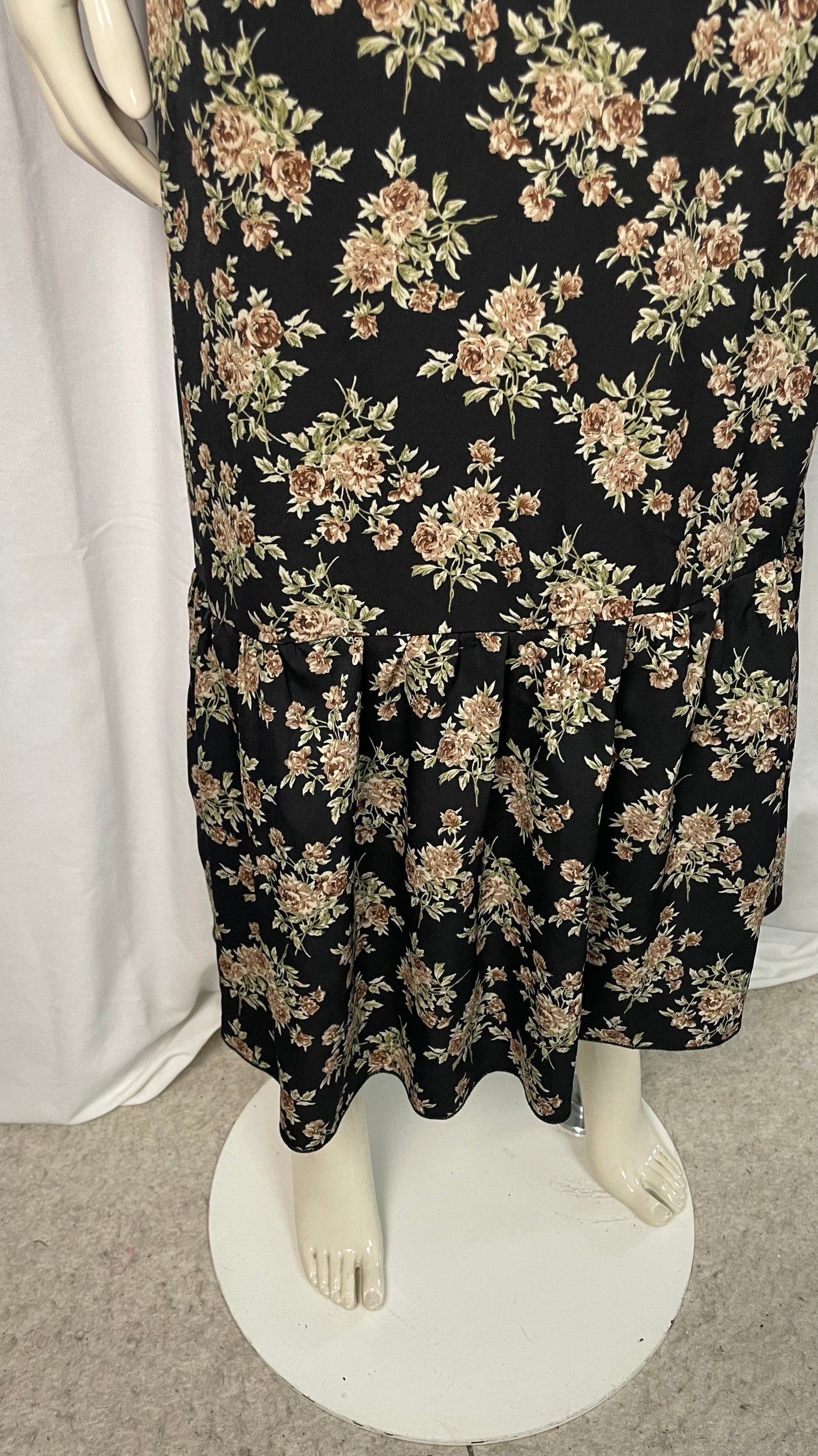 Robe longue à fleurs, taille L