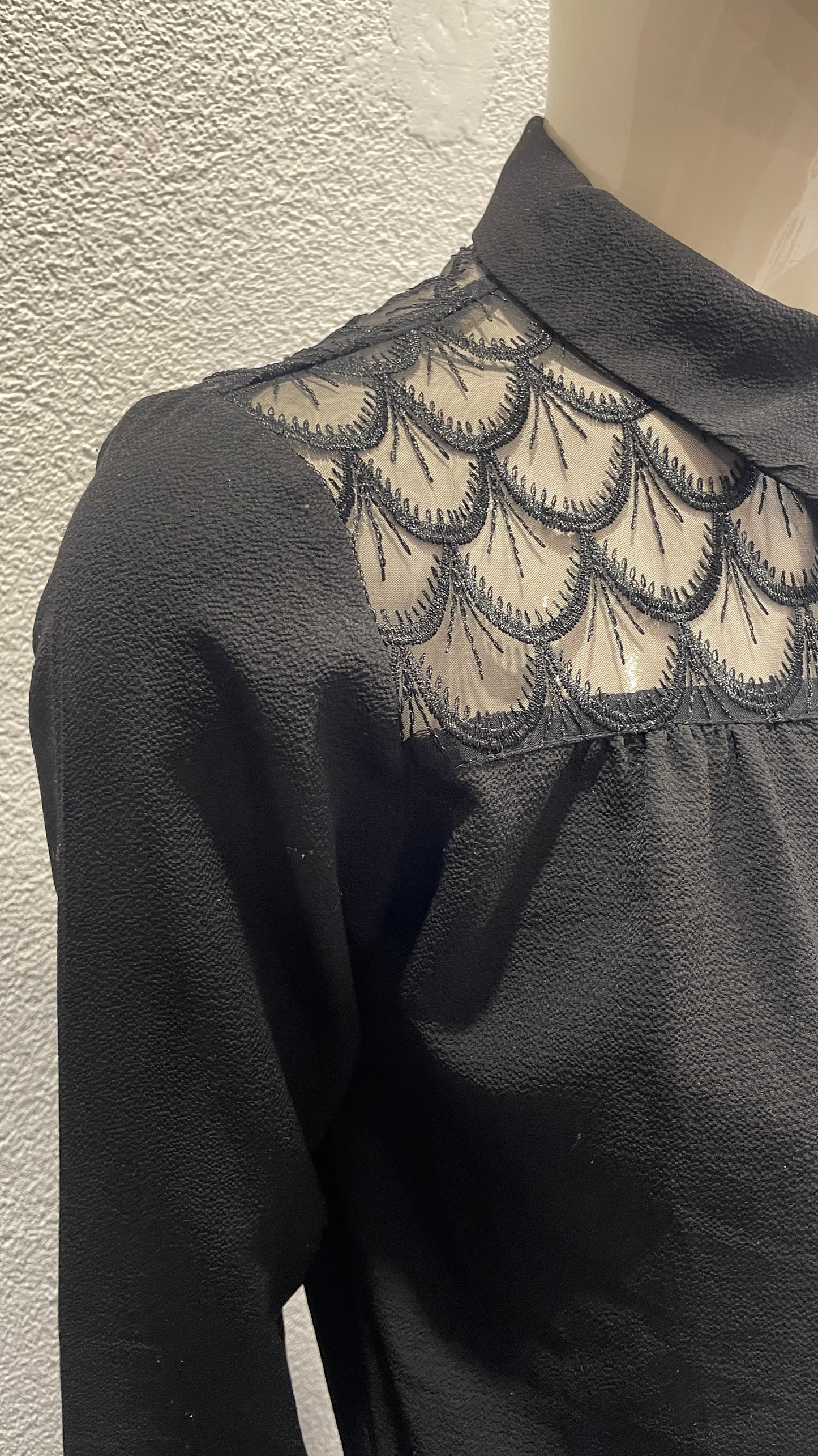 Chemise avec dentelle - Kiabi - S/36