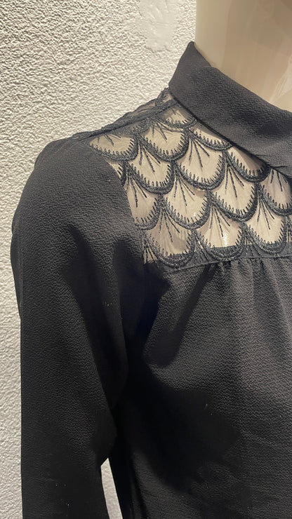 Chemise avec dentelle - Kiabi - S/36