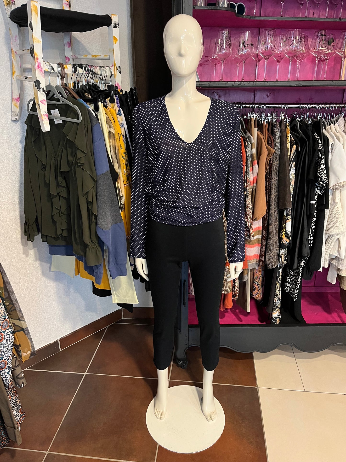 Blouse asymétrique - Jolt Gallano - L/XL. Fabriquée en France