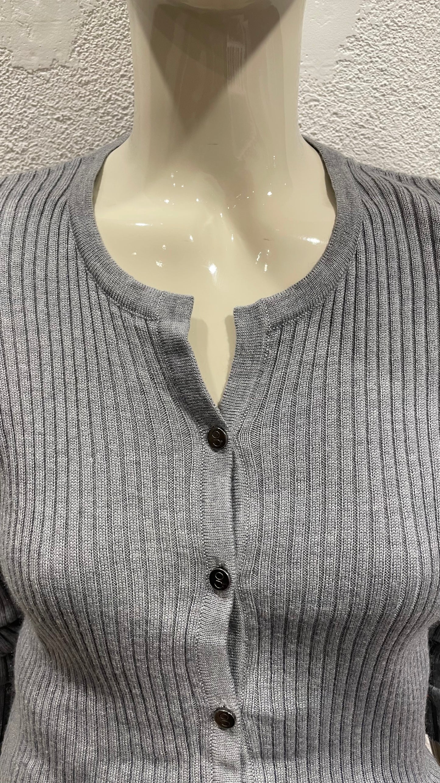Gilet en maille côtelé - Vintage - S/36