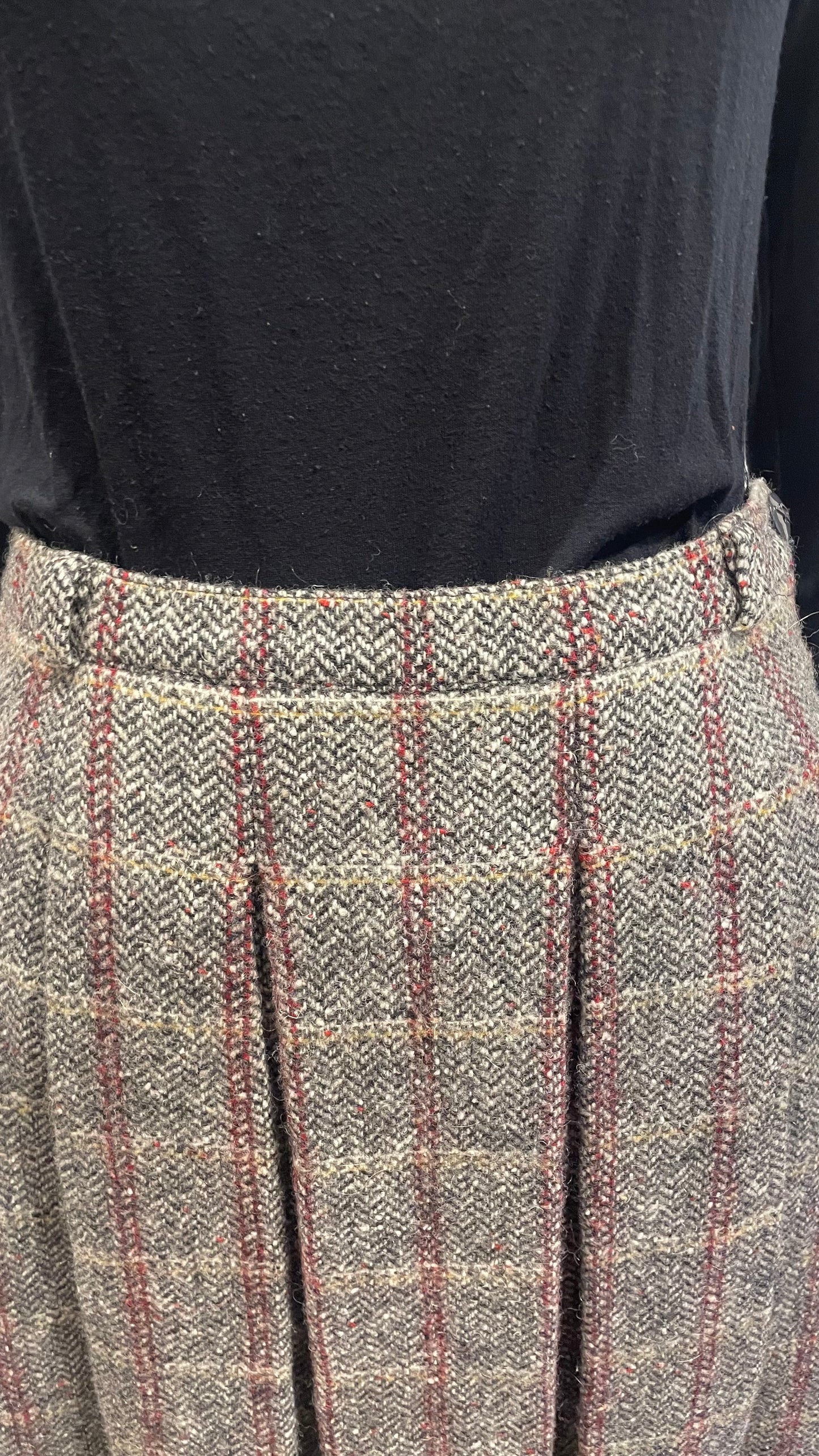 Jupe plissée en laine - Vintage - S/36