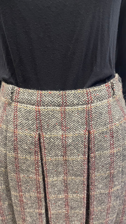 Jupe plissée en laine - Vintage - S/36